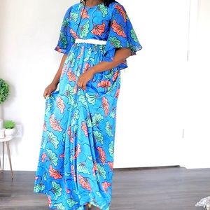 Ankara print dress
